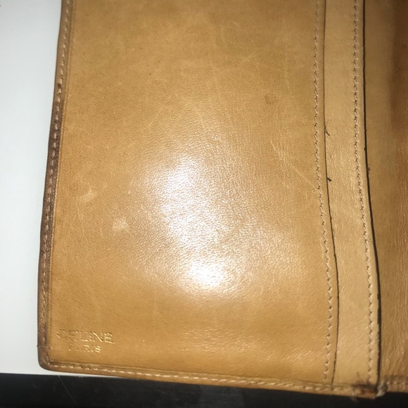 Celine signature patterned vintage wallet kiss lock wallet change purse - Picture 6 of 7